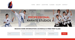 Desktop Screenshot of professionalkaratestudios.com